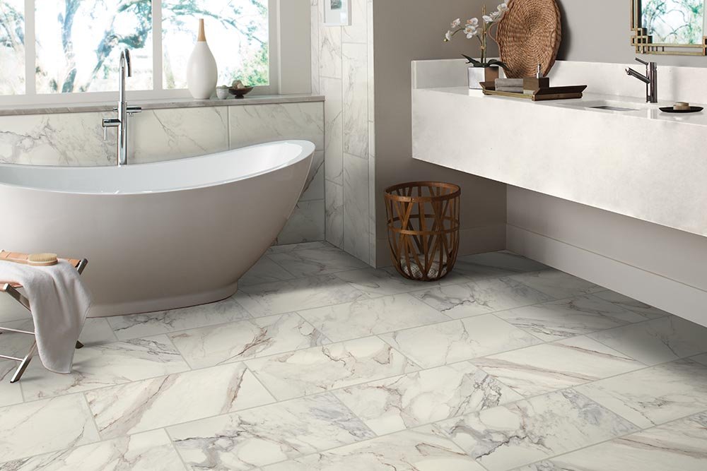 Bathroom Porcelain Marble Tile - Phoenix Flooring in  Beaufort, SC